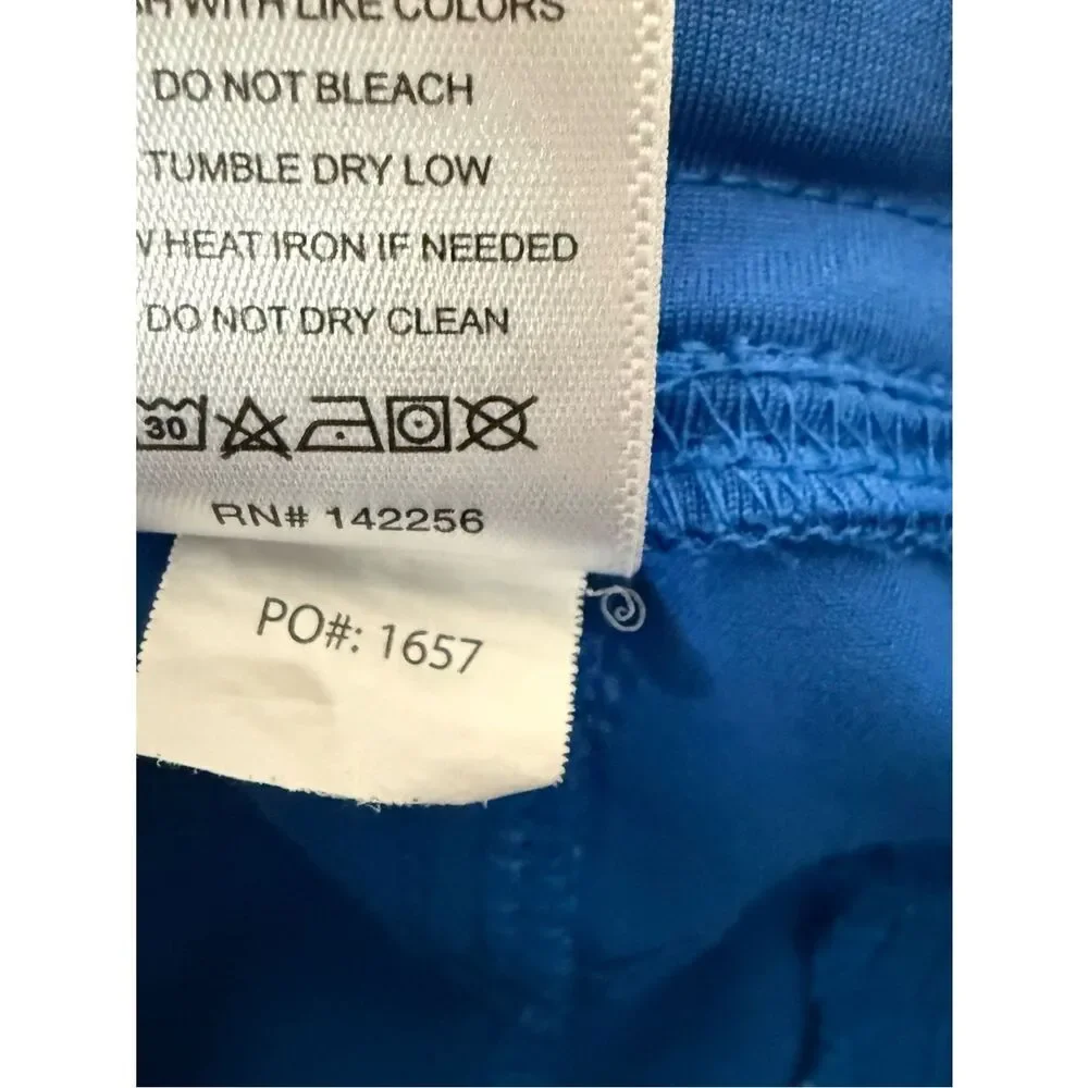 Figs Axim Cargo Scrubs Pants Mens Sz S Royal Blue Medical Doctor PO1657